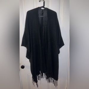 Lane Bryant Shrug/Wrap with Leather Fringe: One Size
